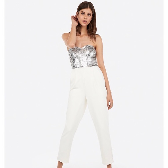 express sequin jumpsuit